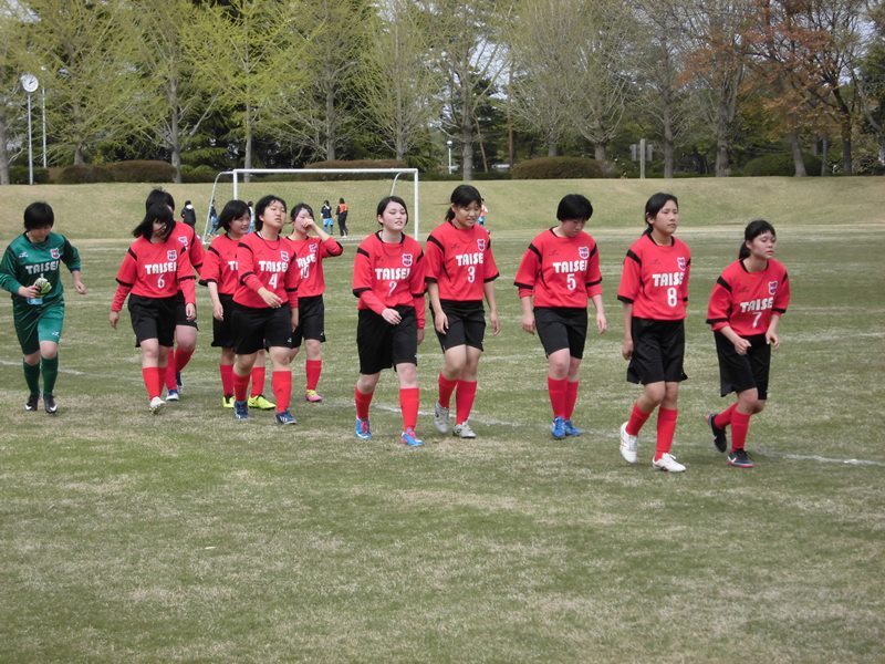 サッカー部 公式戦初勝利 大成女子高等学校